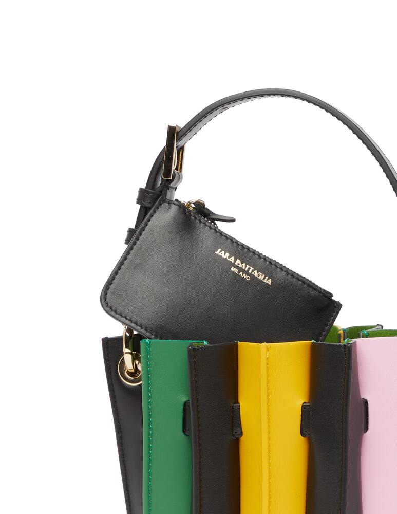 rinascente Sara Battaglia Borsa a secchiello Plissé mini