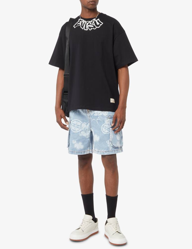 rinascente Evisu Shorts cargo graffiti