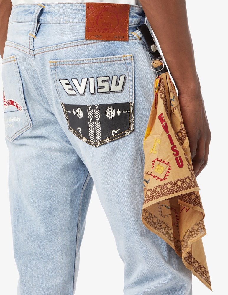 rinascente Evisu Nomadic bandana denim