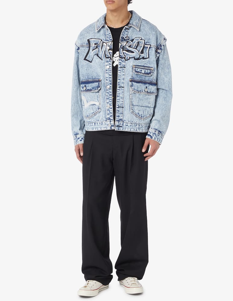 rinascente Evisu Denim graffiti jacket