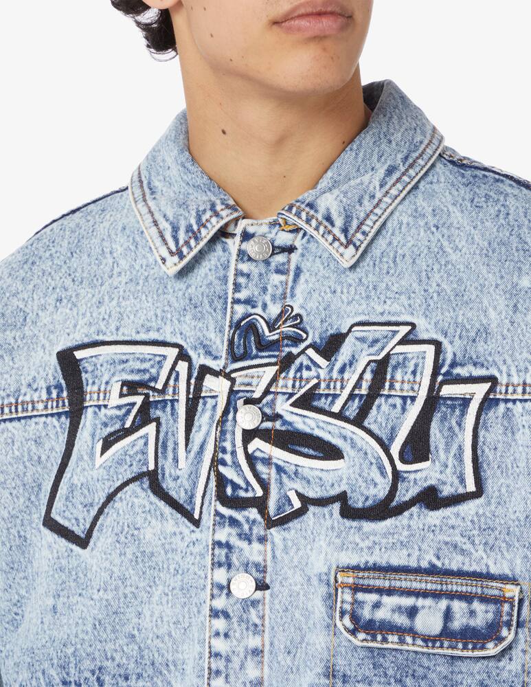 rinascente Evisu Denim graffiti jacket