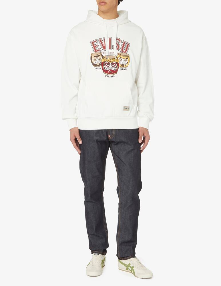 rinascente Evisu Felpa con cappuccio denim applique