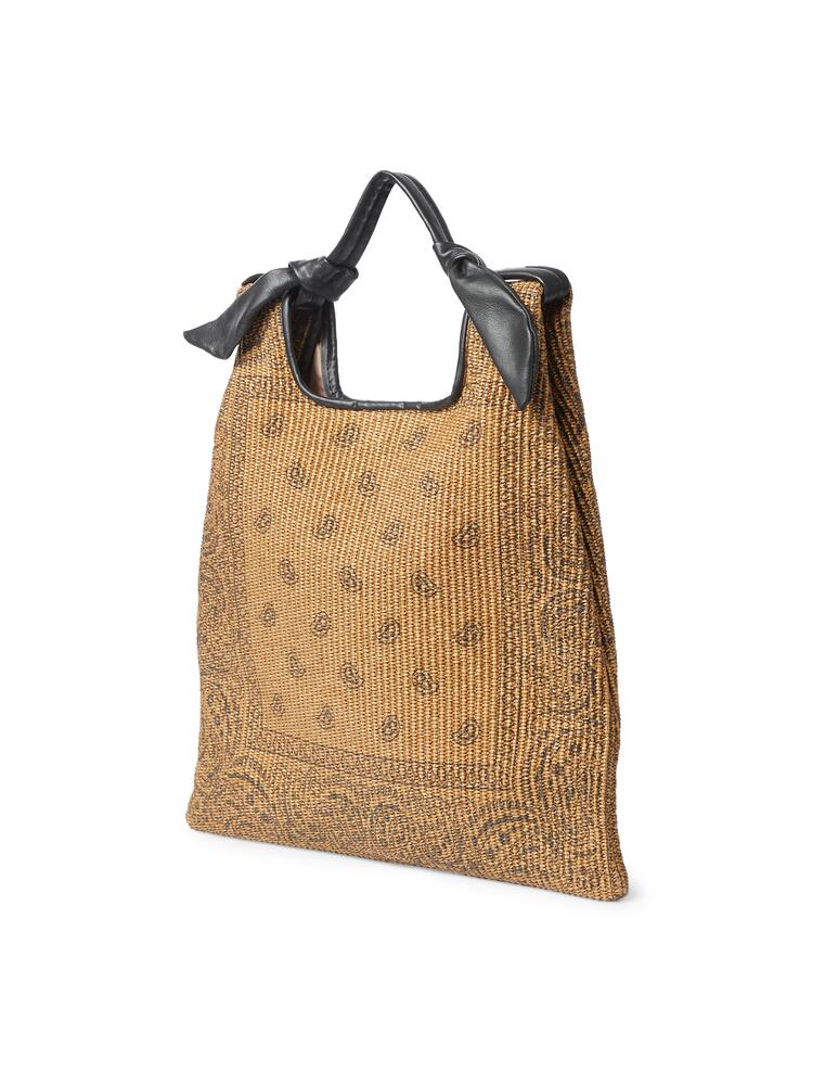 rinascente Anita Bilardi Borsa a spalla Picasso Rafia