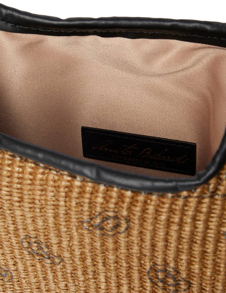 rinascente Anita Bilardi Borsa a spalla Picasso Rafia