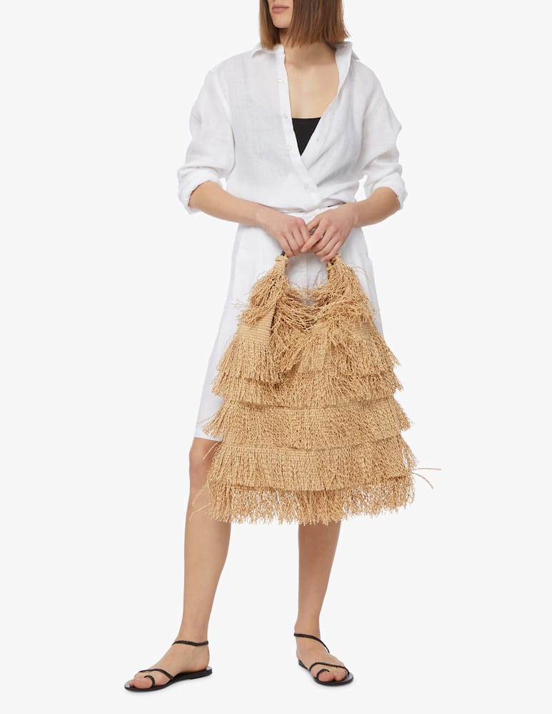 rinascente Anita Bilardi Borsa a spalla Picasso Rafia