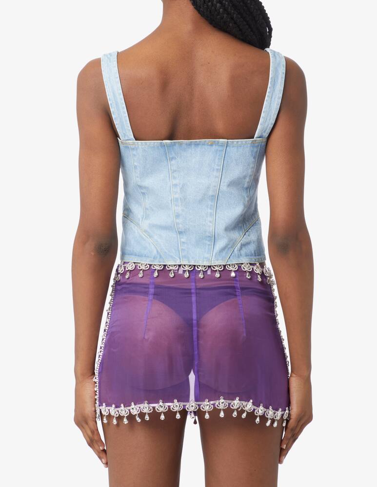 rinascente Milk White Top a corsetto