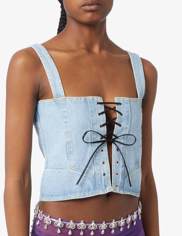 rinascente Milk White Top a corsetto