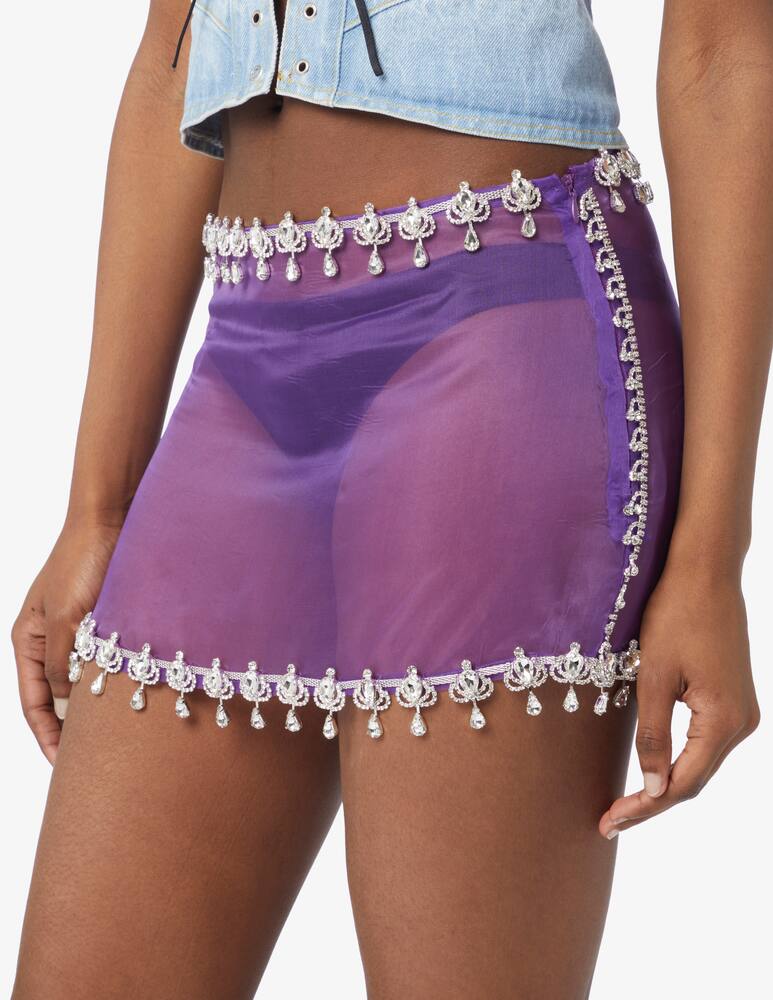 rinascente Milk White Gonna mini Crystal