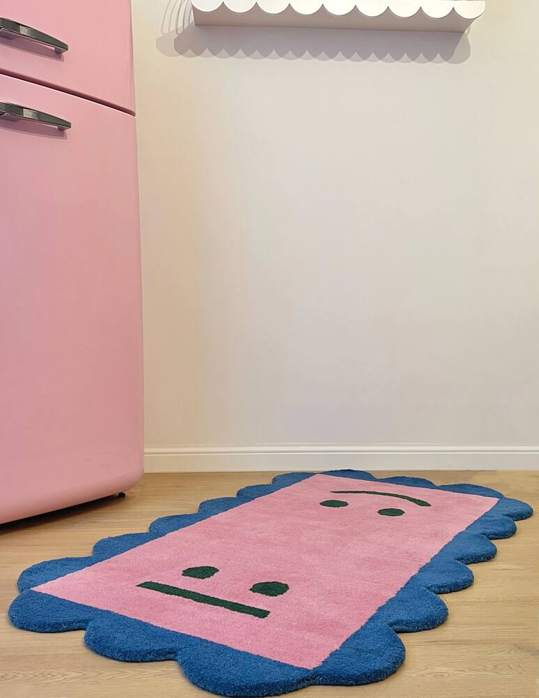 rinascente Spaghetti Rugs Toxic Rug L - Light blue