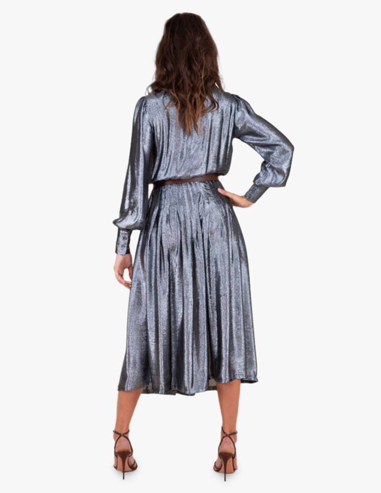 rinascente Crida Milano Vestito midi in seta lamè Firenze