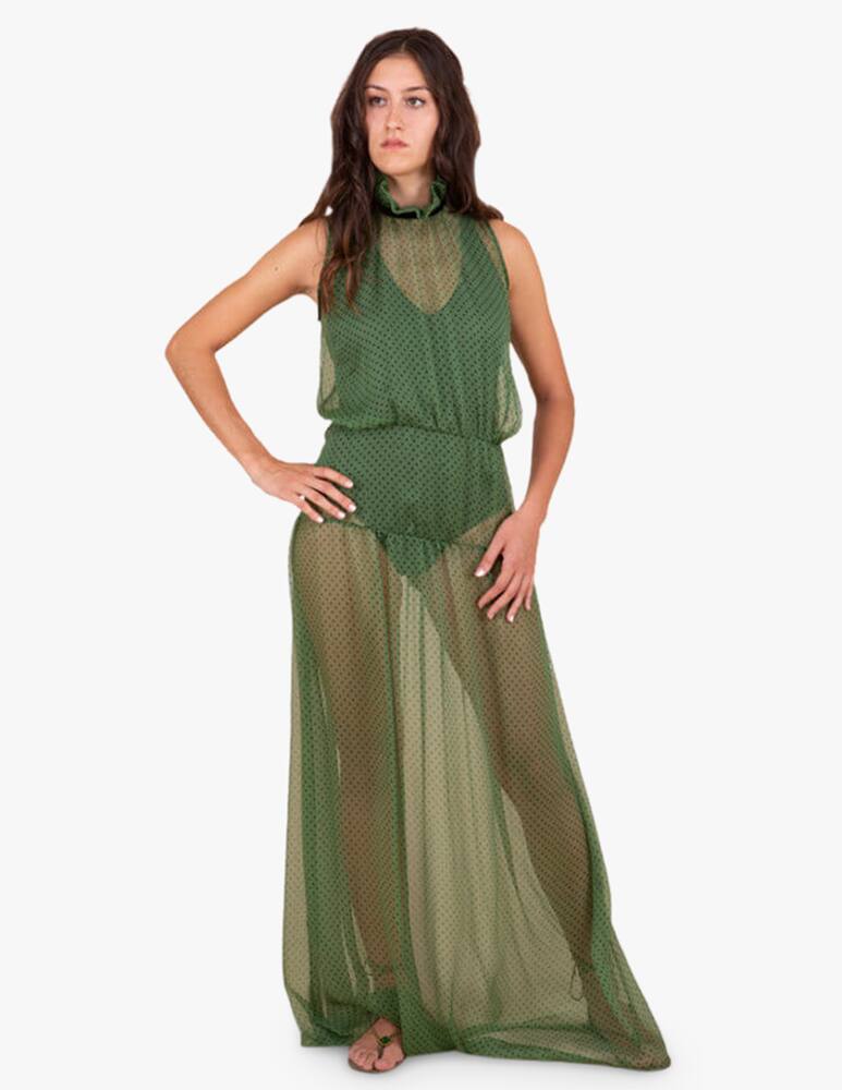 rinascente Crida Milano Vestito lungo in chiffon di seta Sorrento