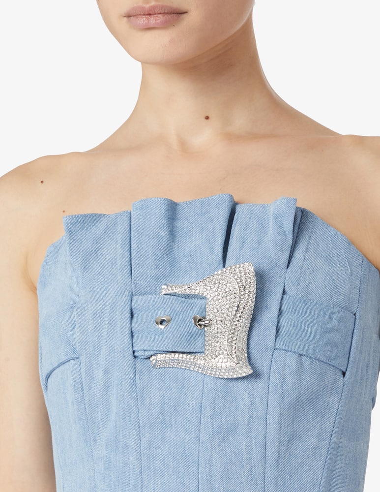 rinascente Poster Girl Corsetto in denim Calamity