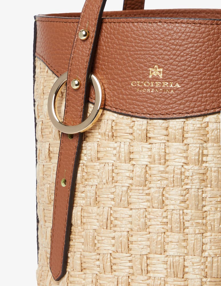 rinascente Cuoieria Fiorentina Borsa a secchiello Amber 
