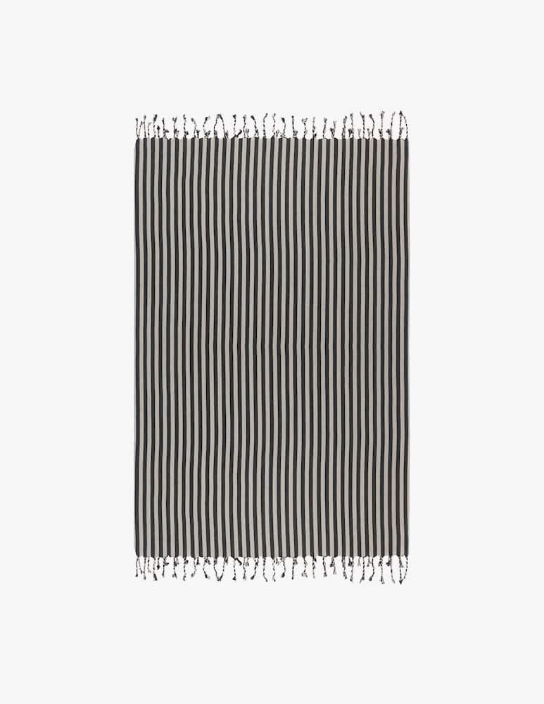 rinascente Mizar&Alcor Striped Telo Bagno - Nero