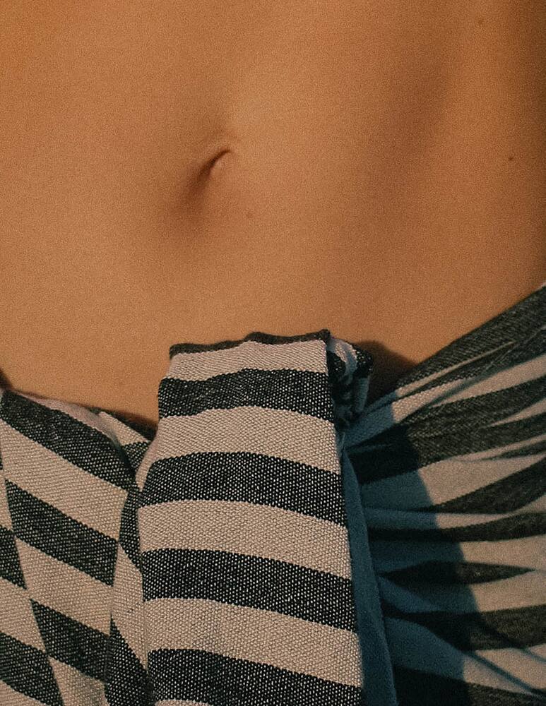 rinascente Mizar&Alcor Striped Telo Bagno - Nero