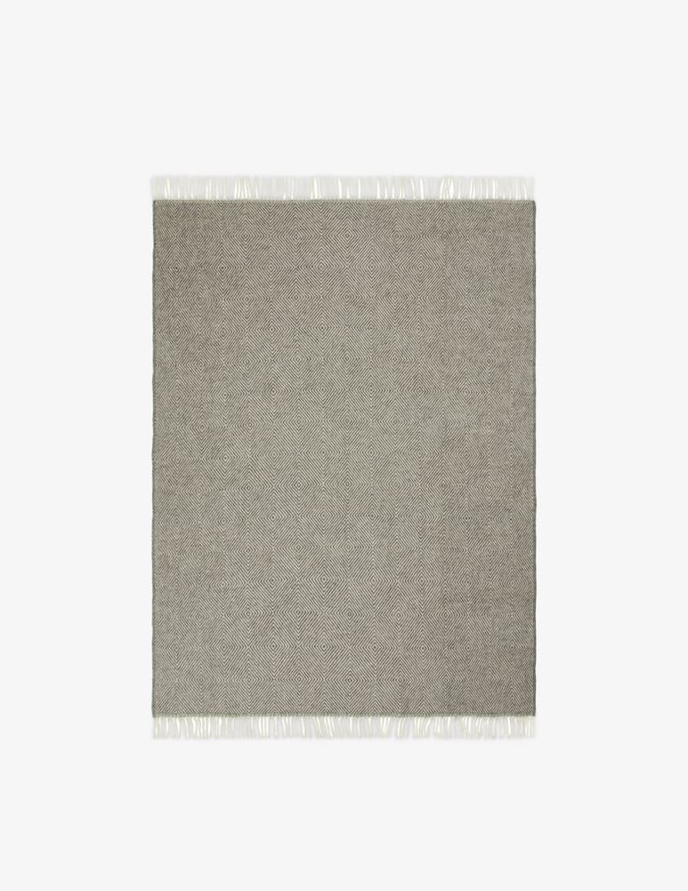 rinascente Lanerossi Fluffy Maxi Plaid Grey