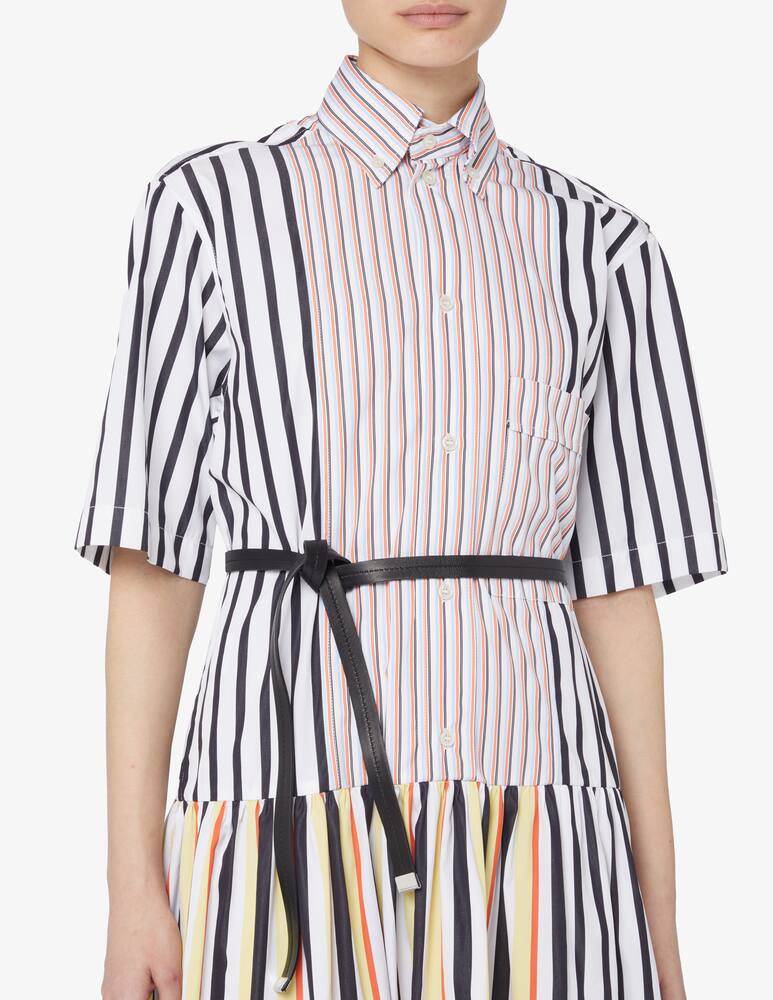 rinascente Plan C Stripes chemisier dress