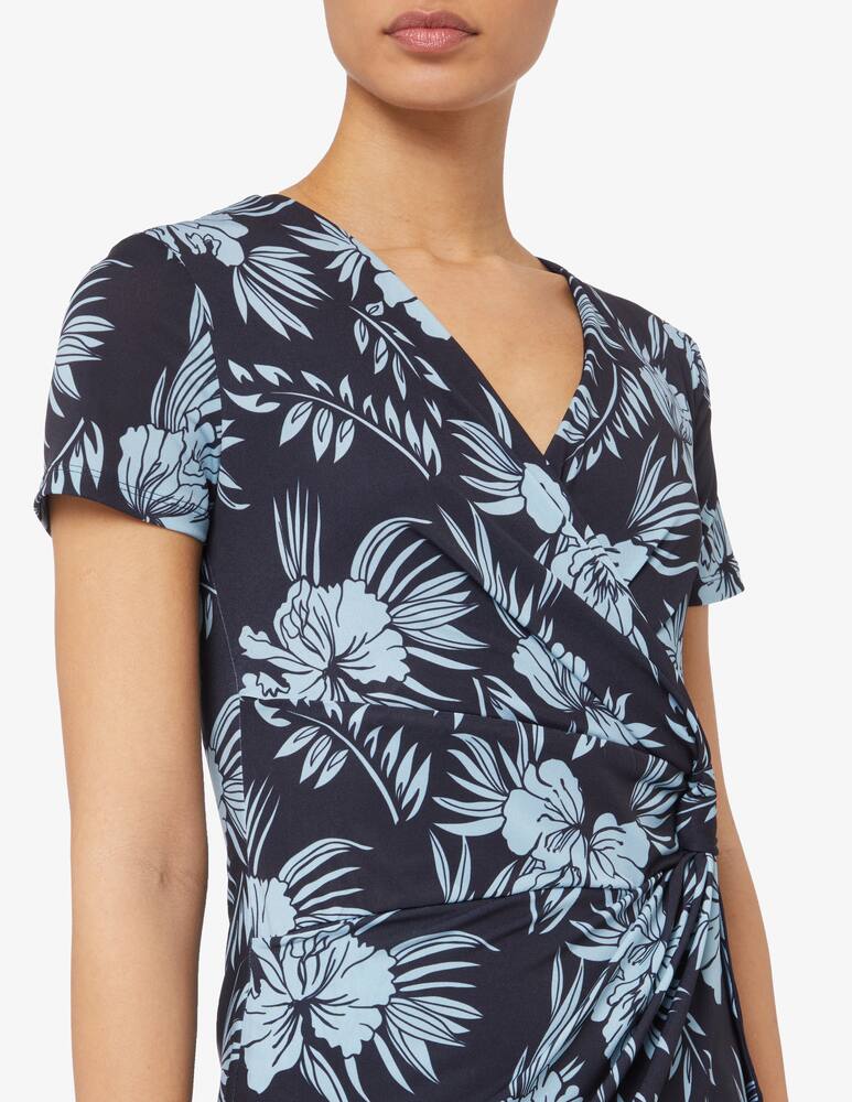 rinascente Elizabeth Ascot Flower print short sleeve dress