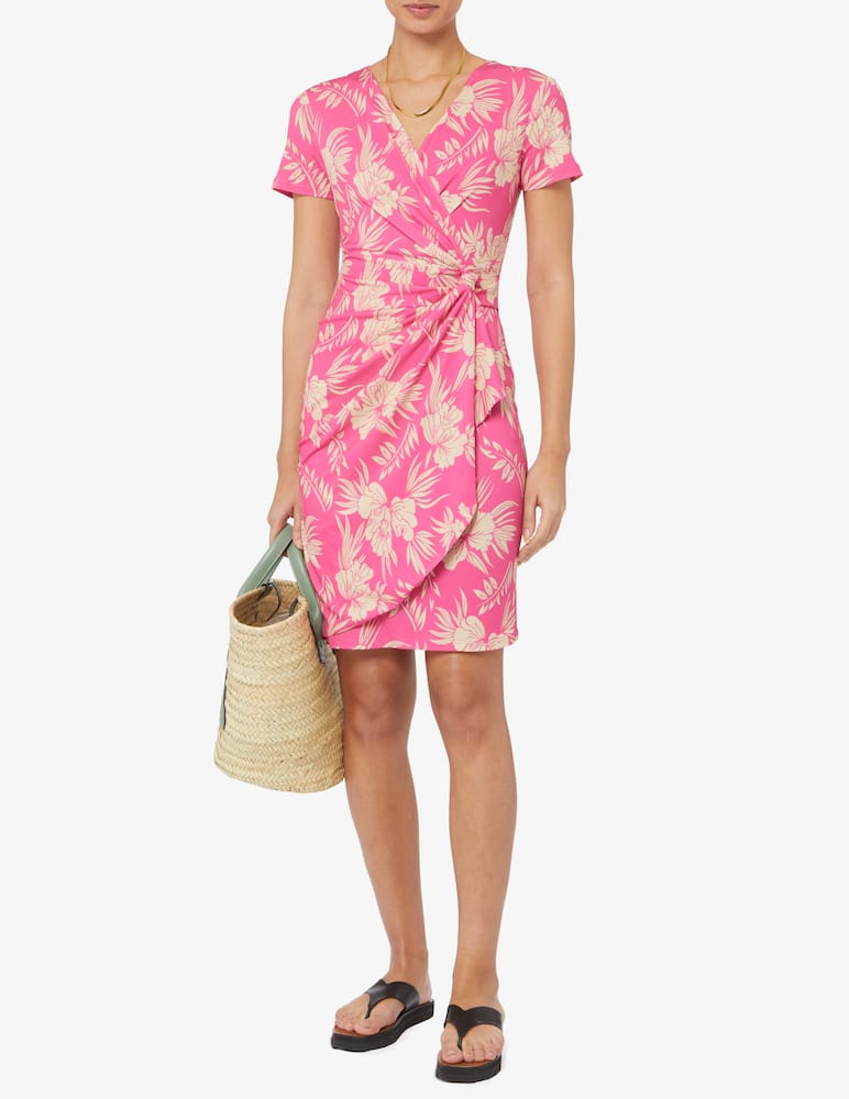 rinascente Elizabeth Ascot Flower print short sleeve dress