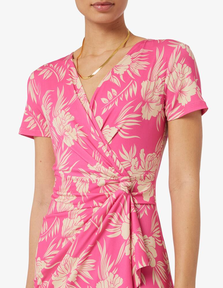 rinascente Elizabeth Ascot Flower print short sleeve dress