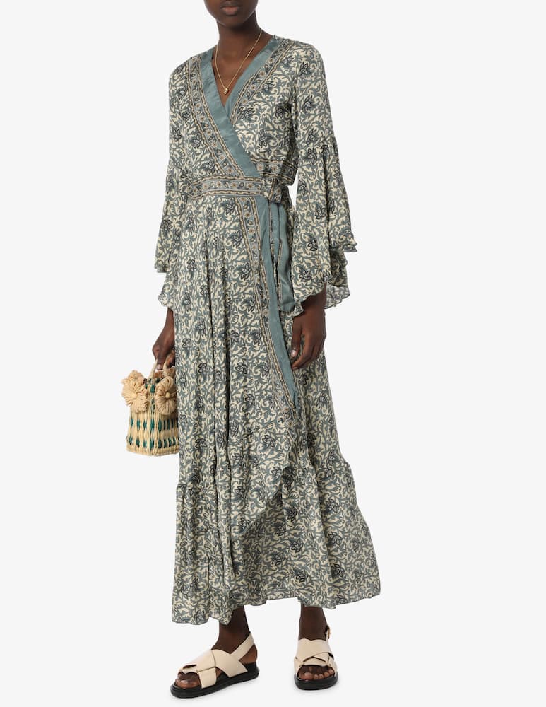 rinascente PAHIESA FORMENTERA Silk beach cover ups dress