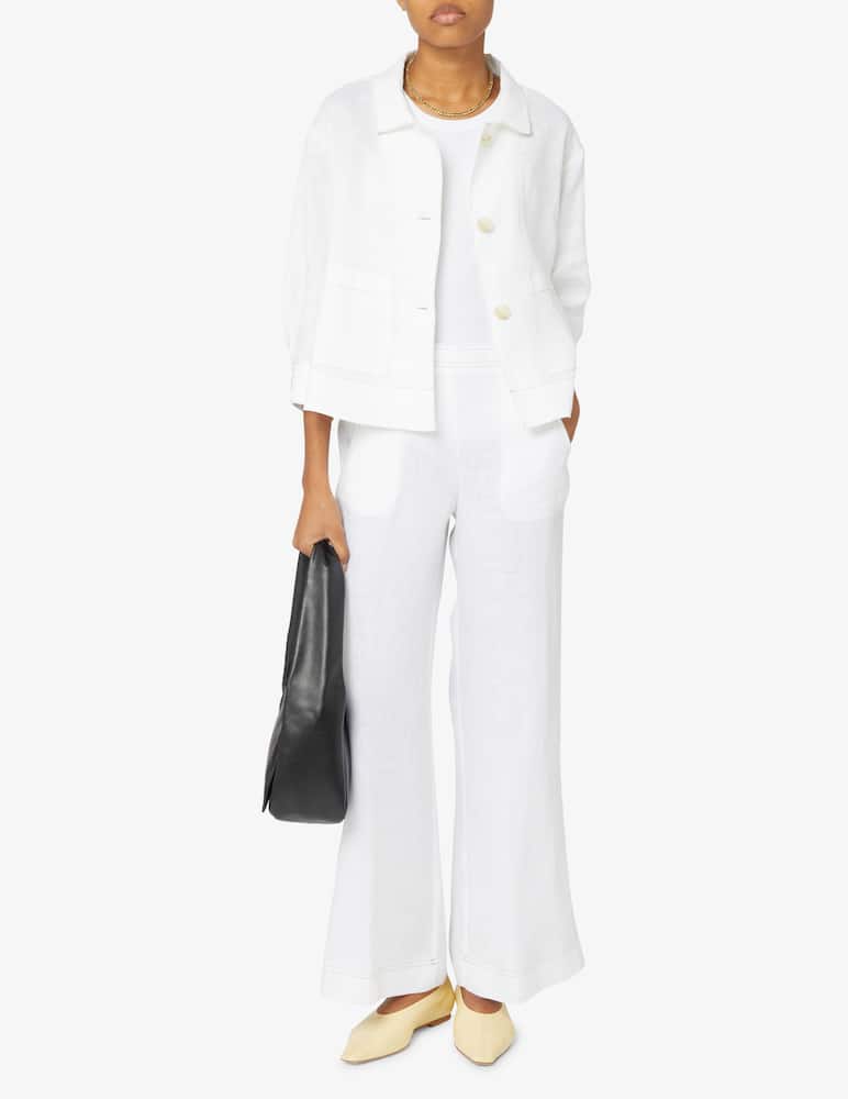 rinascente Elizabeth Ascot Linen palazzo trousers
