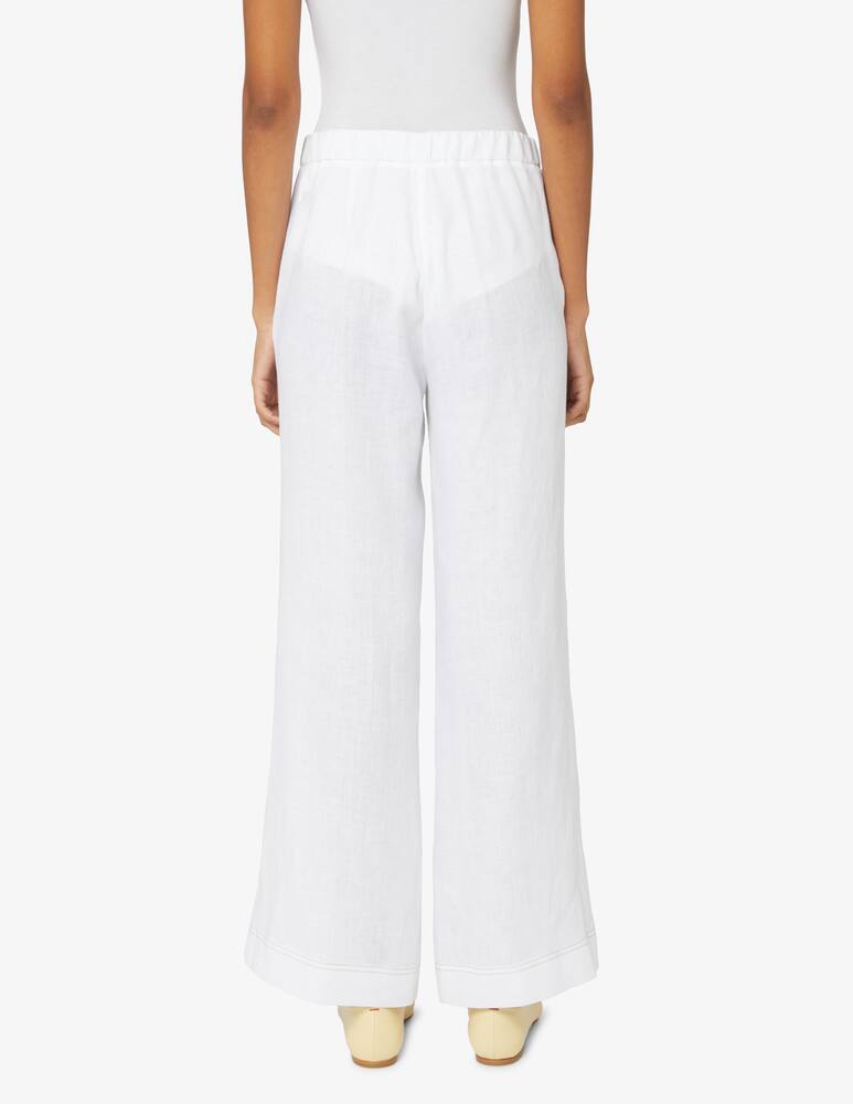 rinascente Elizabeth Ascot Linen palazzo trousers