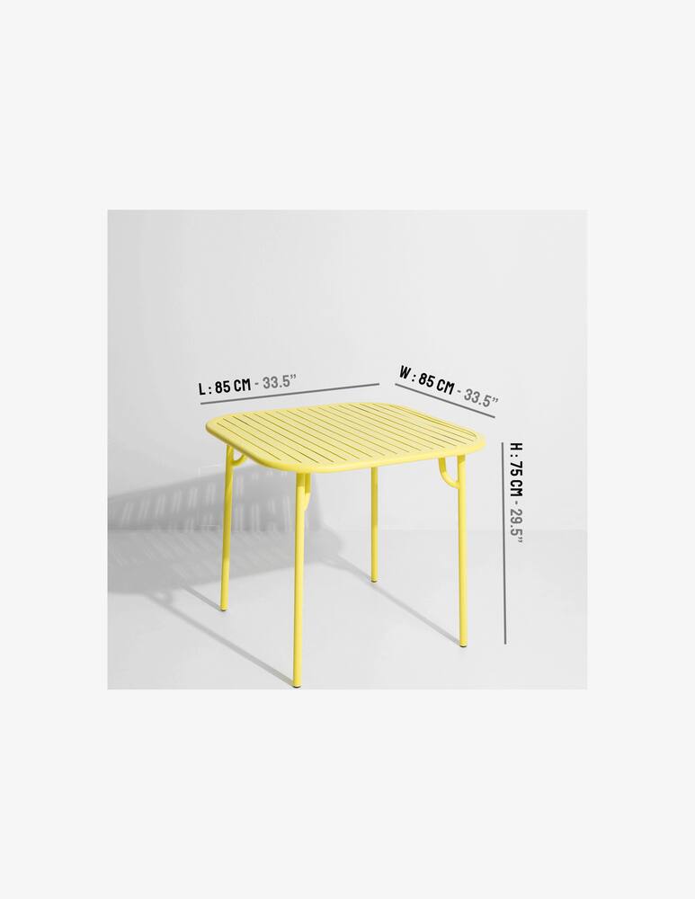 rinascente Petite Friture Week End Dining Square Tavolo - Giallo
