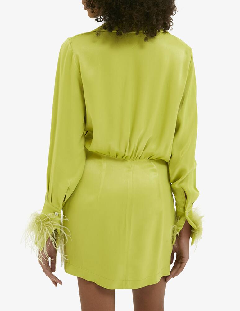 Face to Face Style Vestito mini con piume di struzzo - immagine 2 Face to Face Style Vestito mini con piume di struzzo - immagine 2