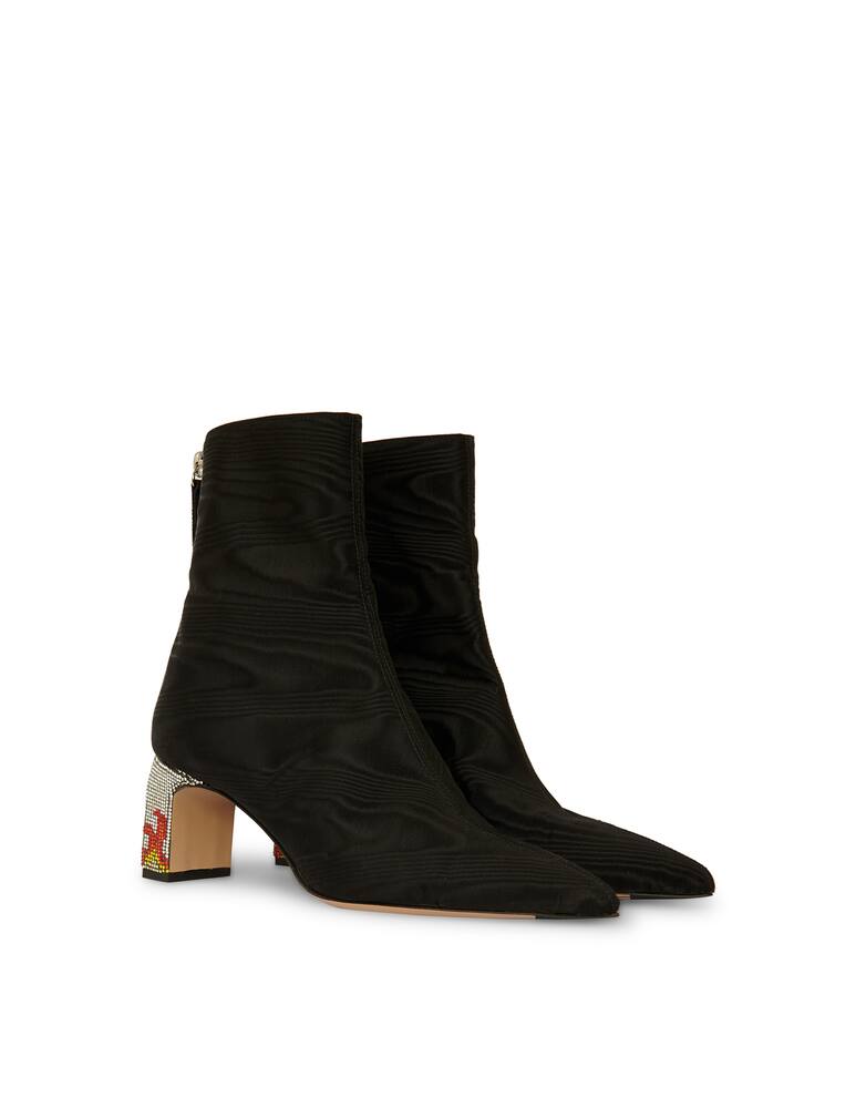 rinascente IINDACO Lete gross grain moiré embellished heel booties