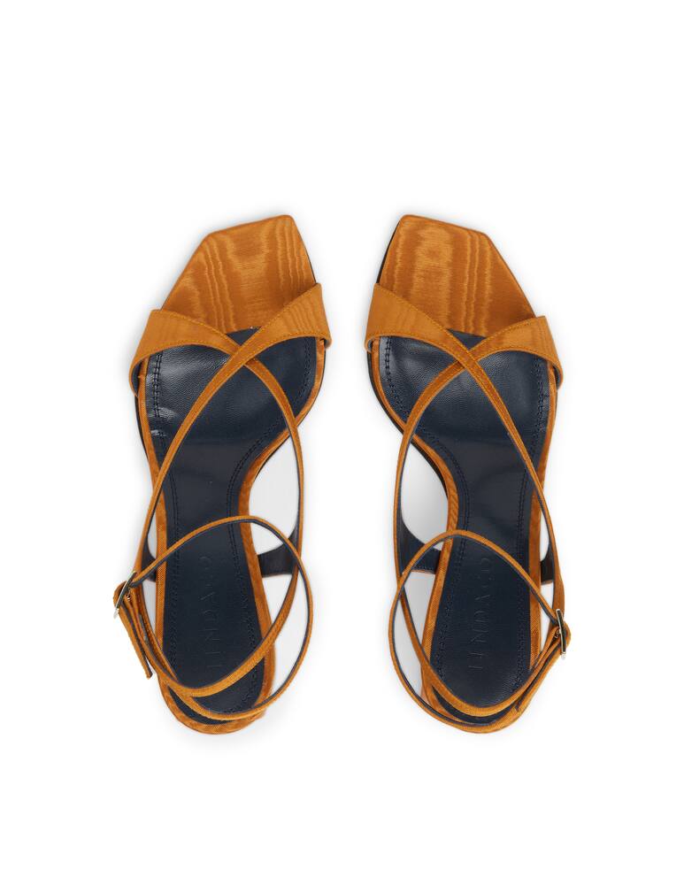 rinascente IINDACO Persefone gross grain moiré heeled sandals