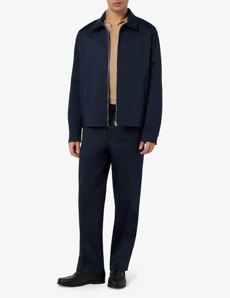 rinascente Misaky Polo con collo aperto in seta e cotone