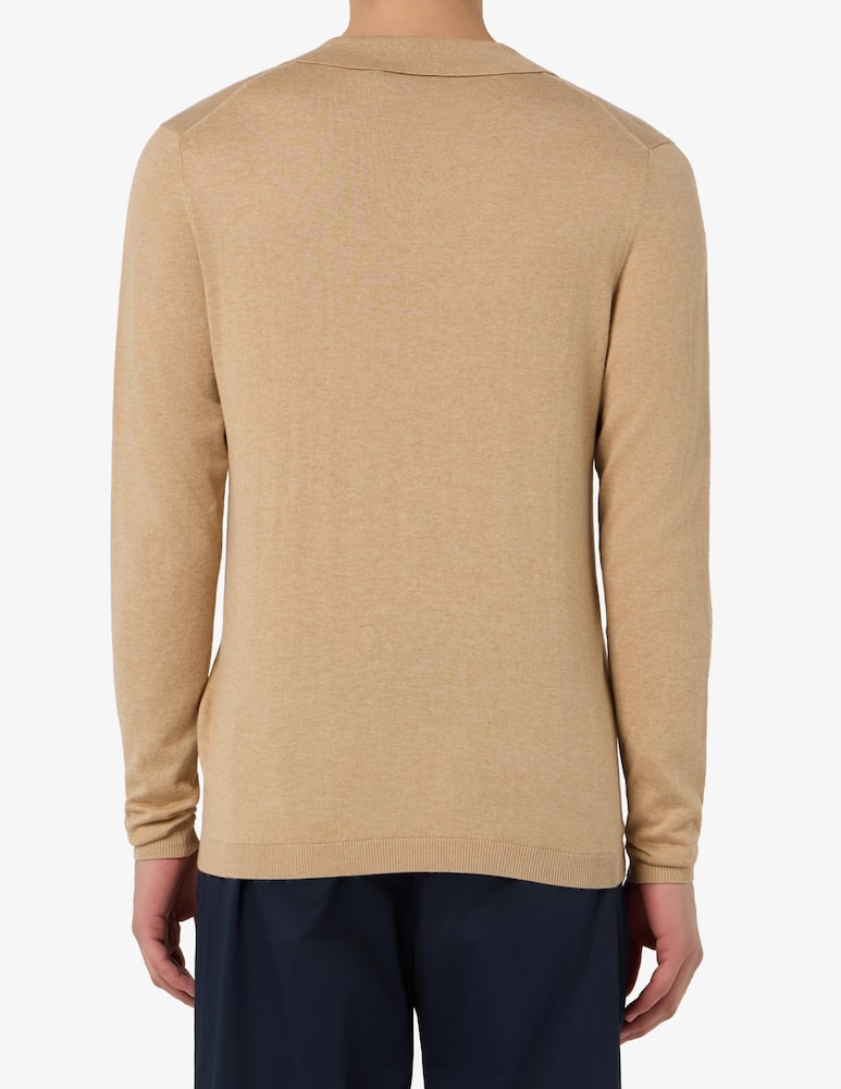 rinascente Misaky Polo con collo aperto in seta e cotone