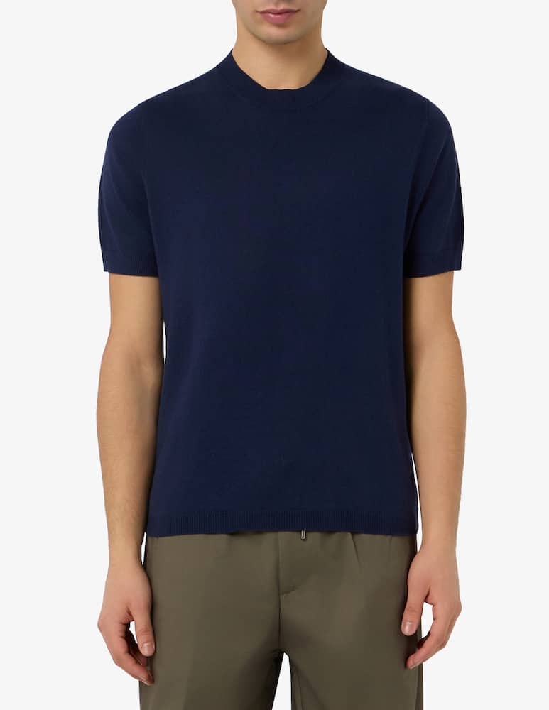 Misaky T-shirt in maglia in cotone e lino - immagine 1