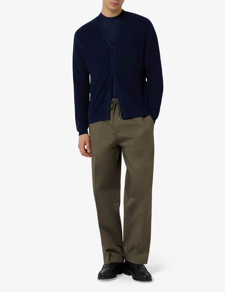Misaky Cardigan a coste in cotone e canapa - immagine 2 Misaky Cardigan a coste in cotone e canapa - immagine 2