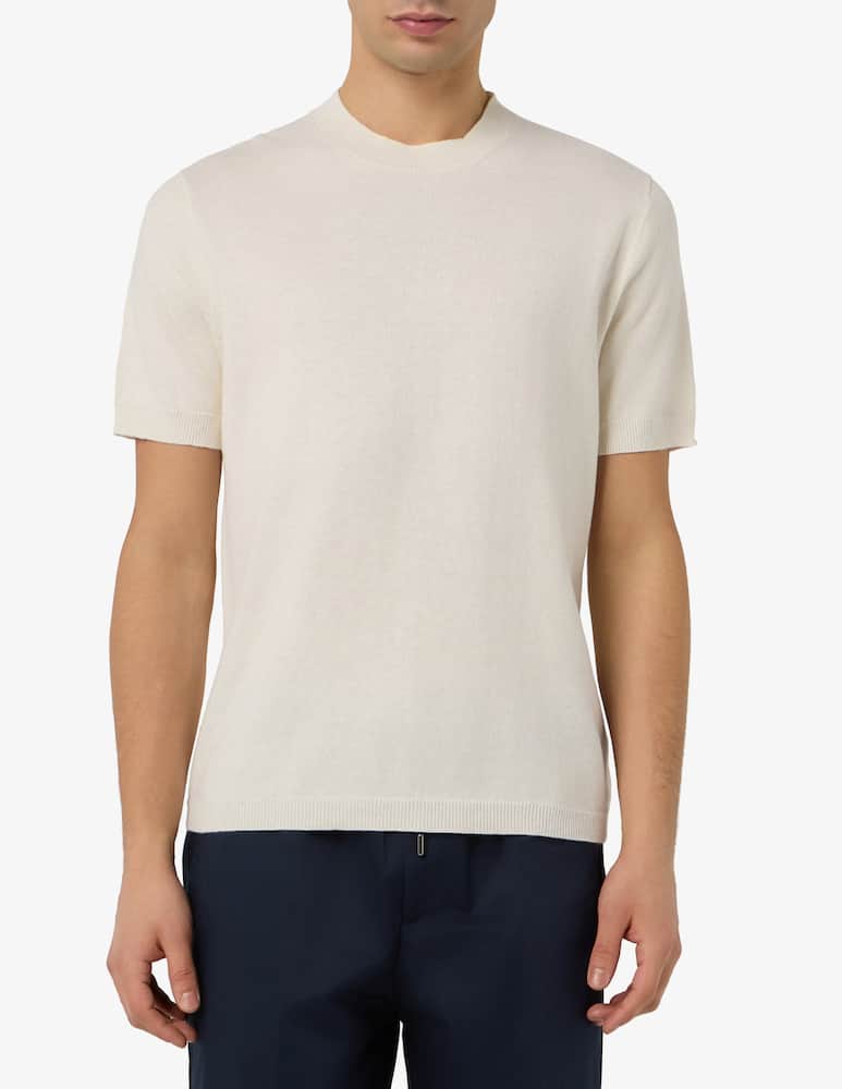 rinascente Misaky T-shirt in maglia in cotone e lino