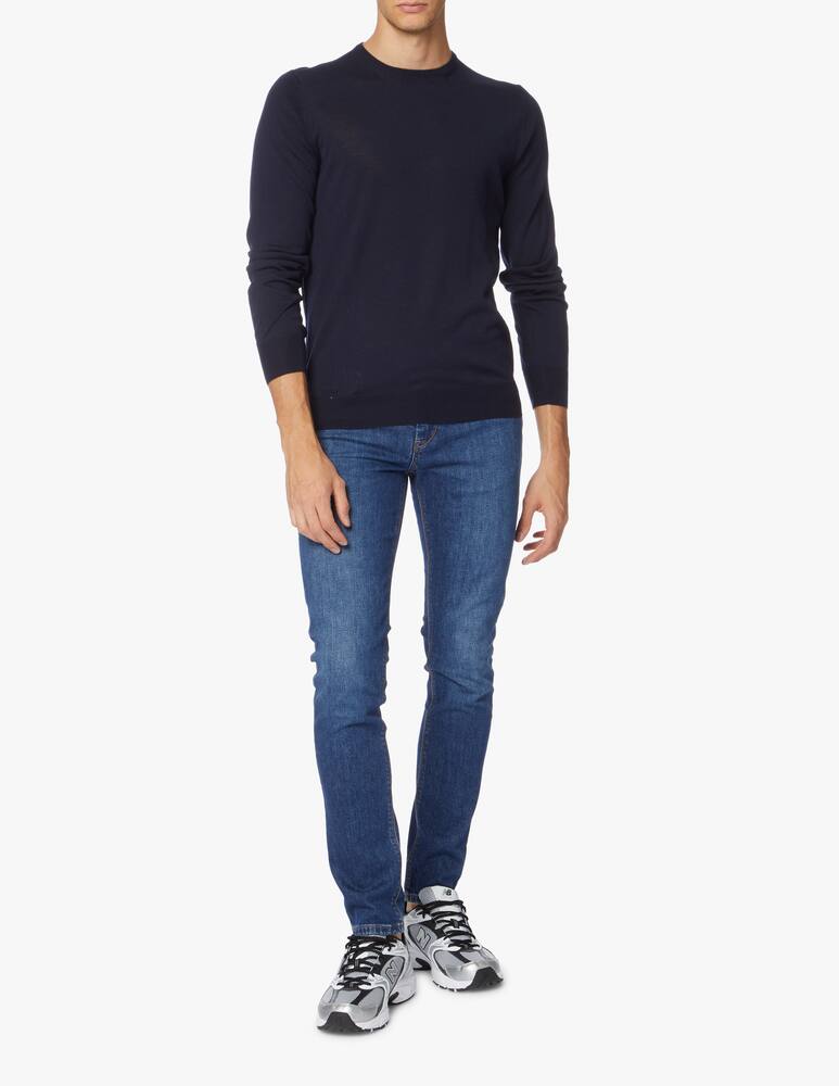 rinascente Gran Sasso Merino wool roundneck travel sweater