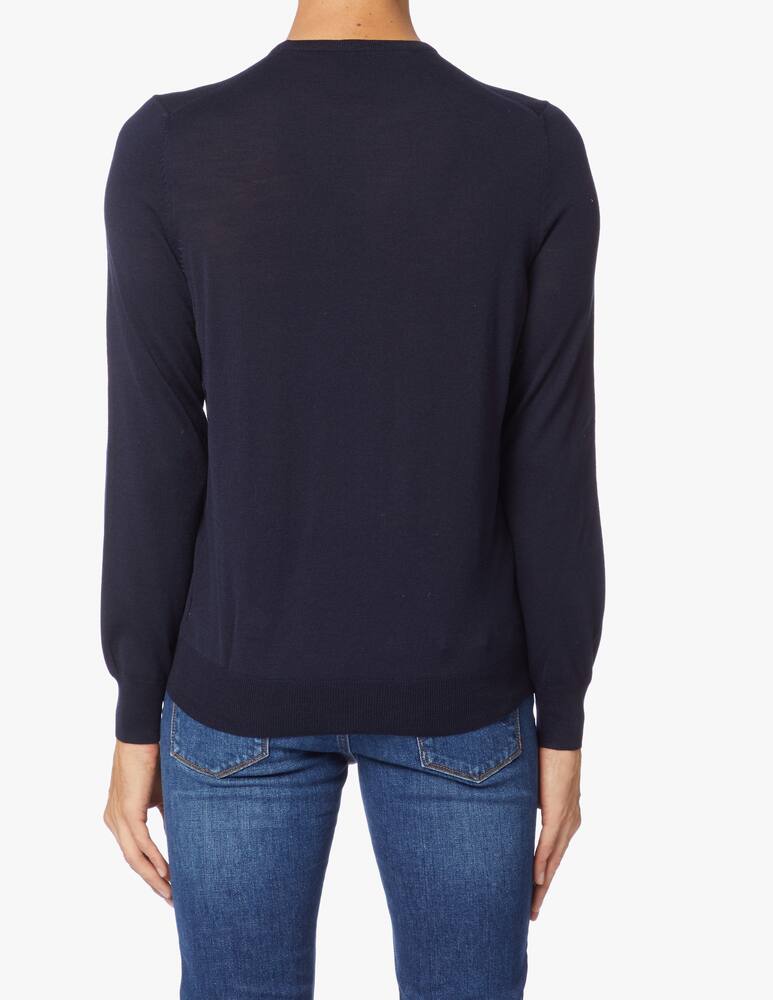 rinascente Gran Sasso Merino wool roundneck travel sweater