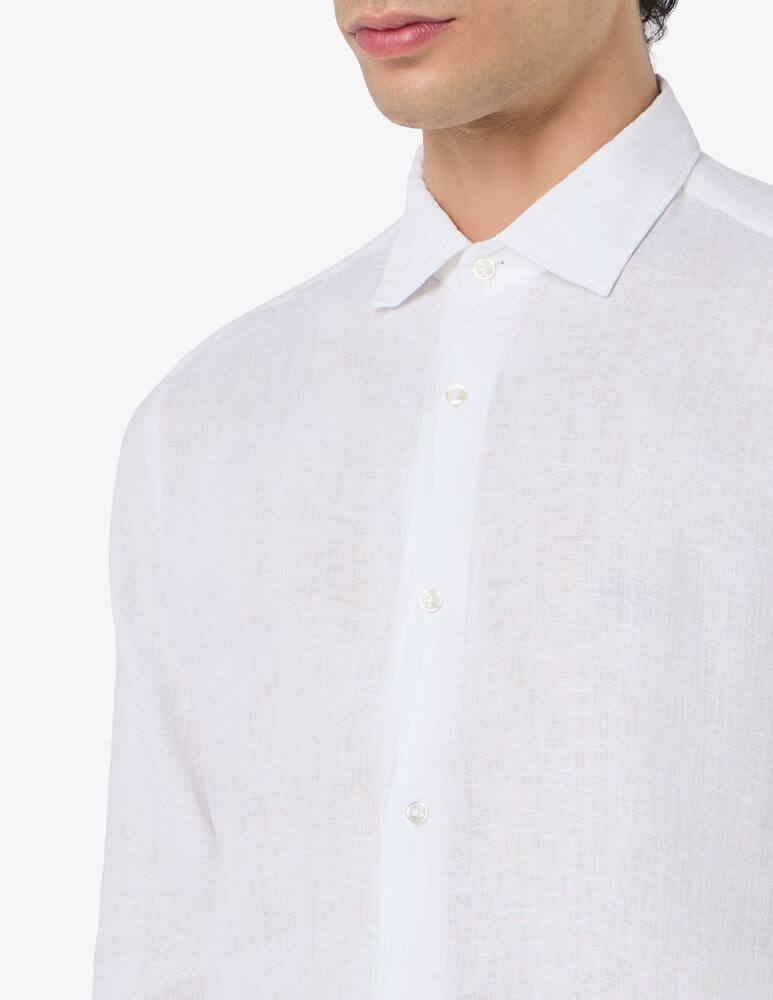 rinascente Sartoria Italiana Camicia collo italiano in lino modern fit