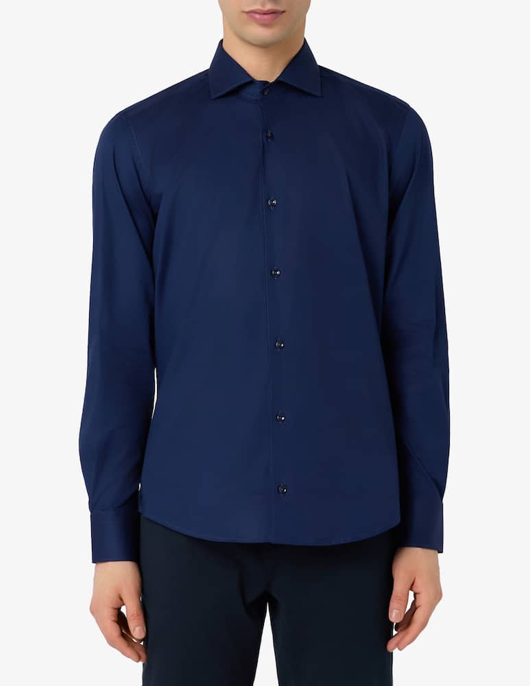 Sartoria Italiana Camicia in popeline stretch modern fit - immagine 1 Sartoria Italiana Camicia in popeline stretch modern fit - immagine 1