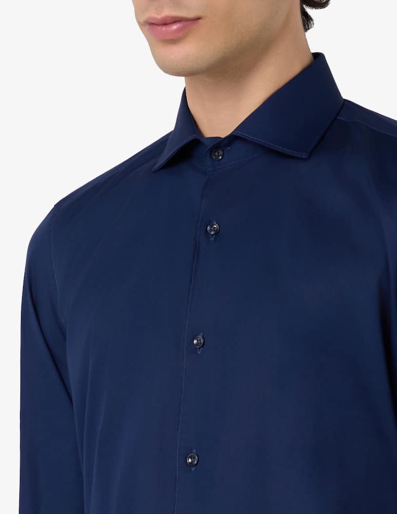 Sartoria Italiana Camicia in popeline stretch modern fit - immagine 4 Sartoria Italiana Camicia in popeline stretch modern fit - immagine 4