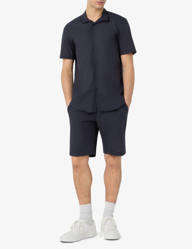 rinascente Sartoria Italiana Linen blend elastic bermuda shorts