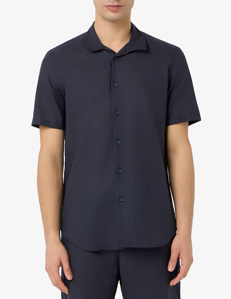 rinascente Sartoria Italiana Camicia bowling in lino e cotone