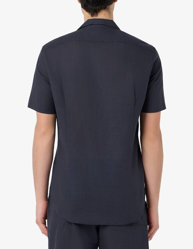 Sartoria Italiana Camicia bowling in lino e cotone - immagine 3