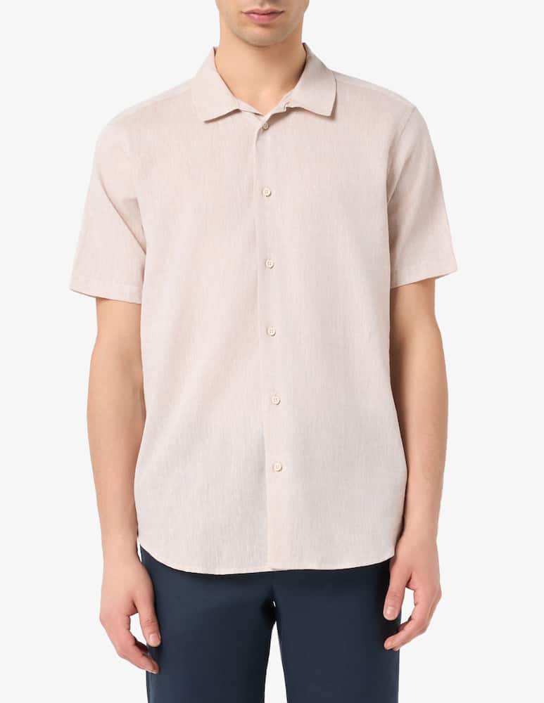 Sartoria Italiana Camicia bowling iin lino e cotone - immagine 1 Sartoria Italiana Camicia bowling iin lino e cotone - immagine 1