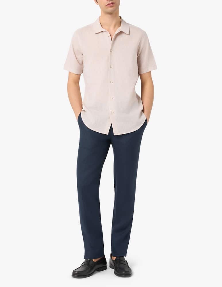 rinascente Sartoria Italiana Camicia bowling iin lino e cotone