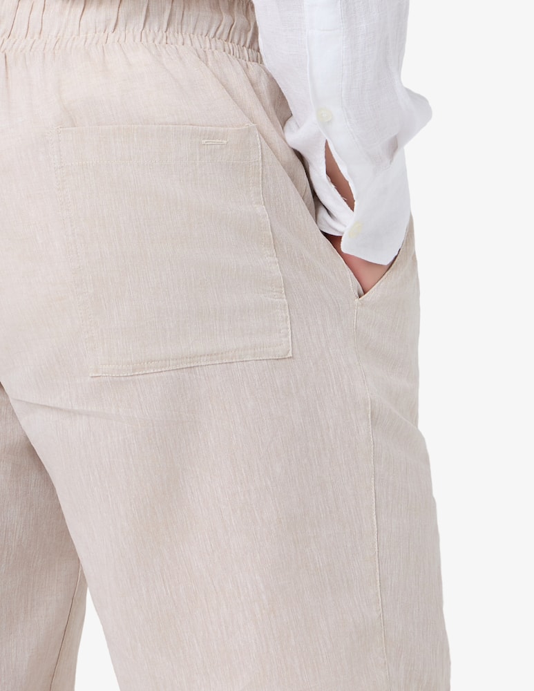 Sartoria Italiana Linen blend elastic bermuda shorts - picture 4 Sartoria Italiana Linen blend elastic bermuda shorts - picture 4