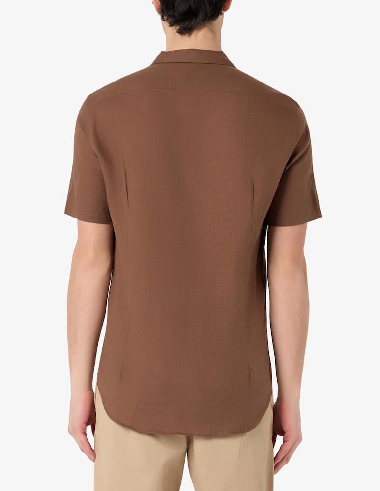 rinascente Sartoria Italiana Camicia bowling in lino e cotone