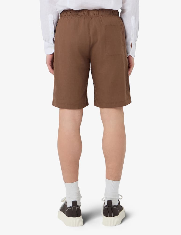 Sartoria Italiana Linen blend elastic bermuda shorts - picture 3 Sartoria Italiana Linen blend elastic bermuda shorts - picture 3