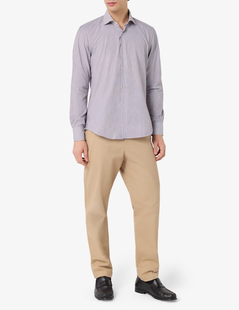 Sartoria Italiana Camicia a righe sottili modern fit - immagine 2 Sartoria Italiana Camicia a righe sottili modern fit - immagine 2